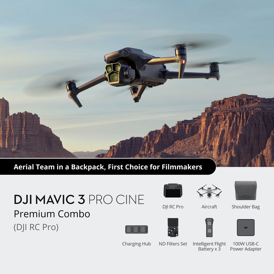 dji mavic 3 pro cine premium bundle dji rc pro