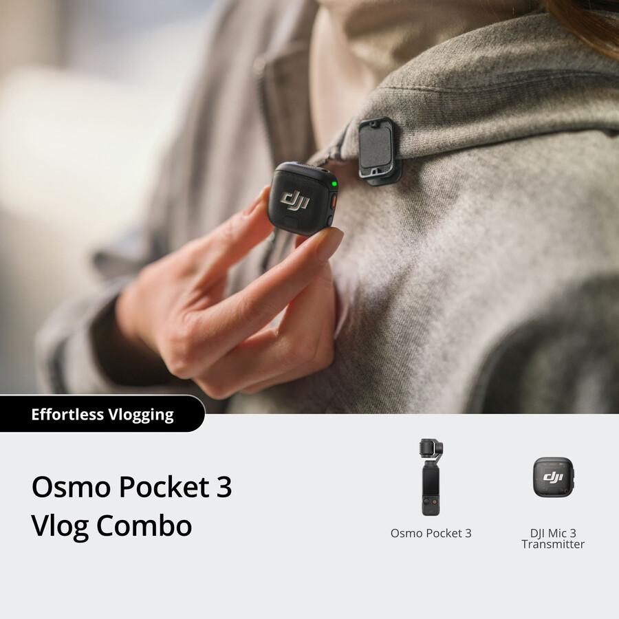 osmo pocket 3 vlog-bundle dji mic 3 sender