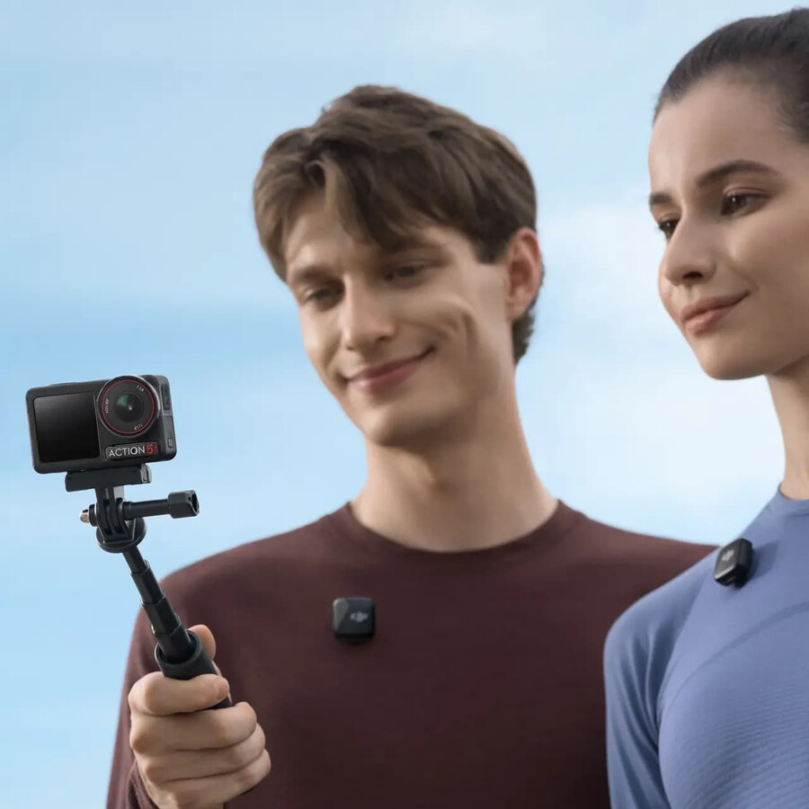 osmo action 5 pro combo vlog dji mic mini mini-teleskopgriff