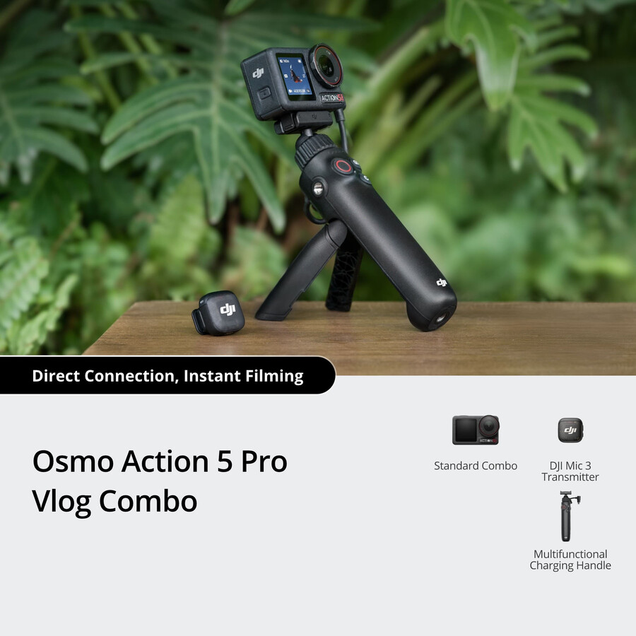 osmo action 5 pro vlog bundle dji mic 3 transmitter