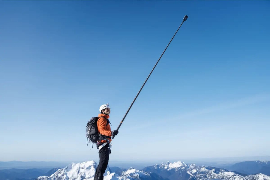 osmo 25 m ausziehbarer selfie-stick aus kohlefaser