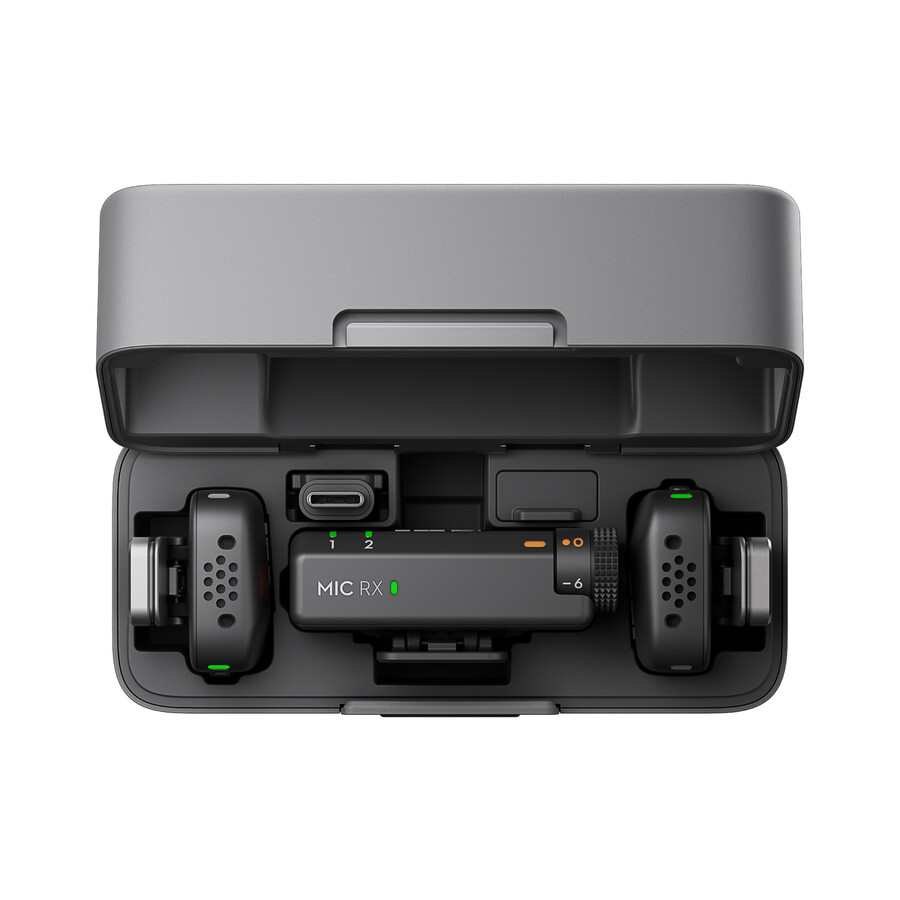 dji mic mini 2 sender 1 empfänger ladecase handy-adapter lightning