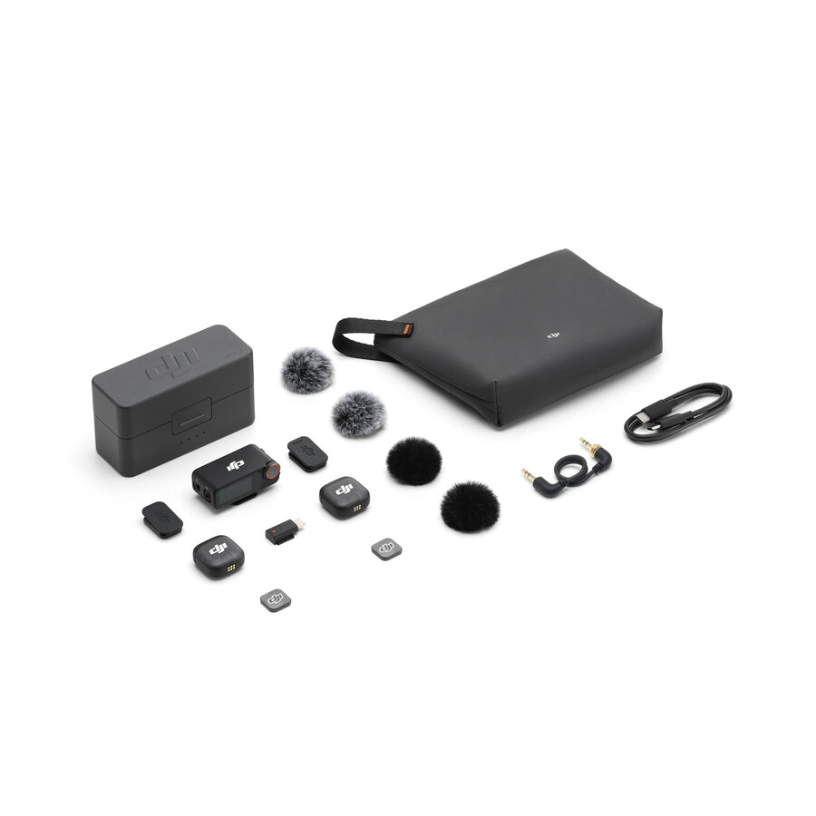 dji mic 3 2 sender 1 empfänger ladecase