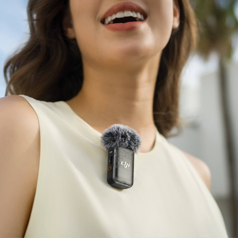 dji mic 2 sender perlweiß