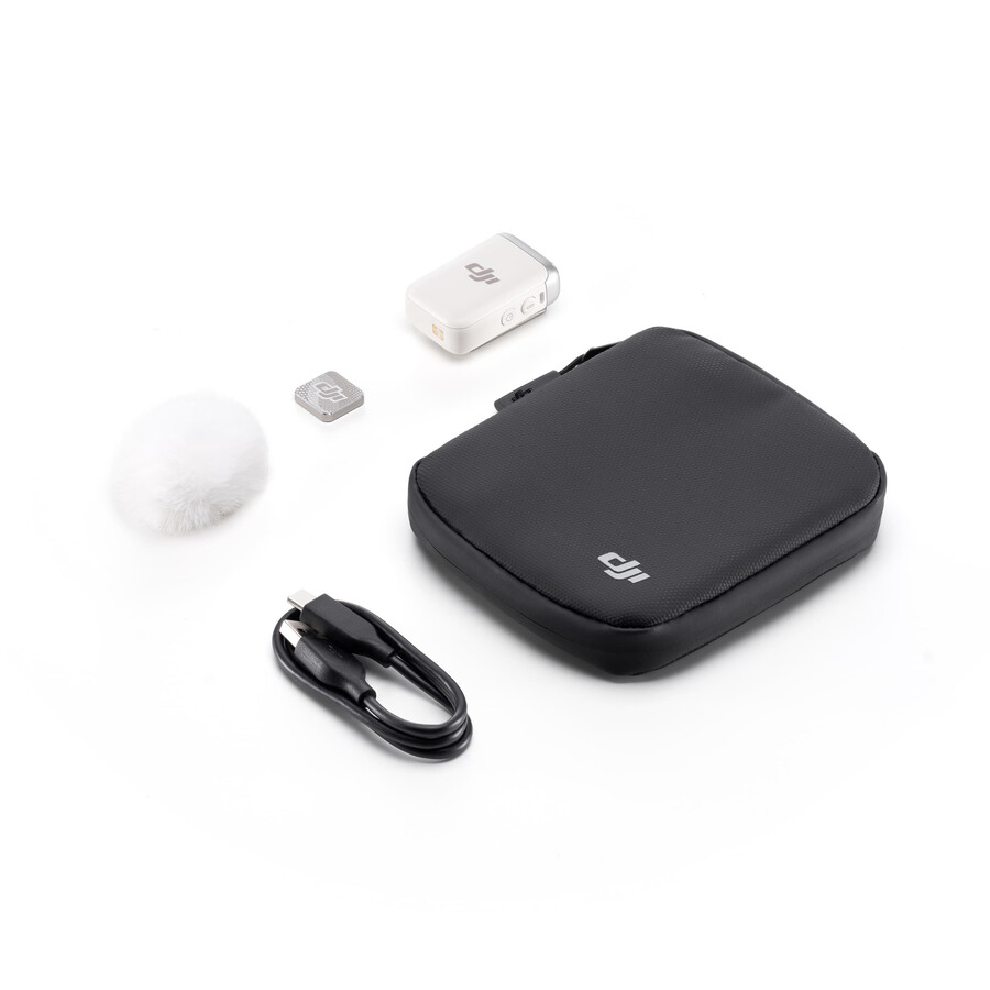 dji mic 2 sender perlweiß